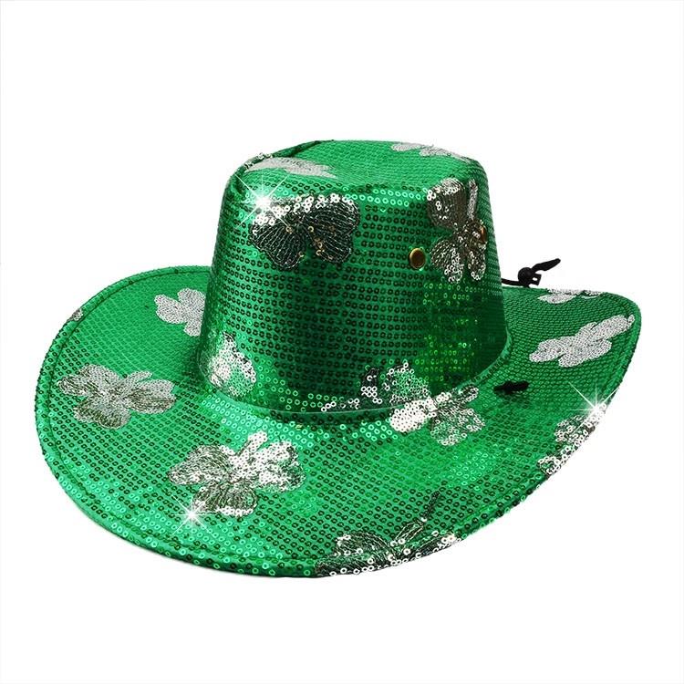 irish-green-shamrock-sequin-cowboy-hat