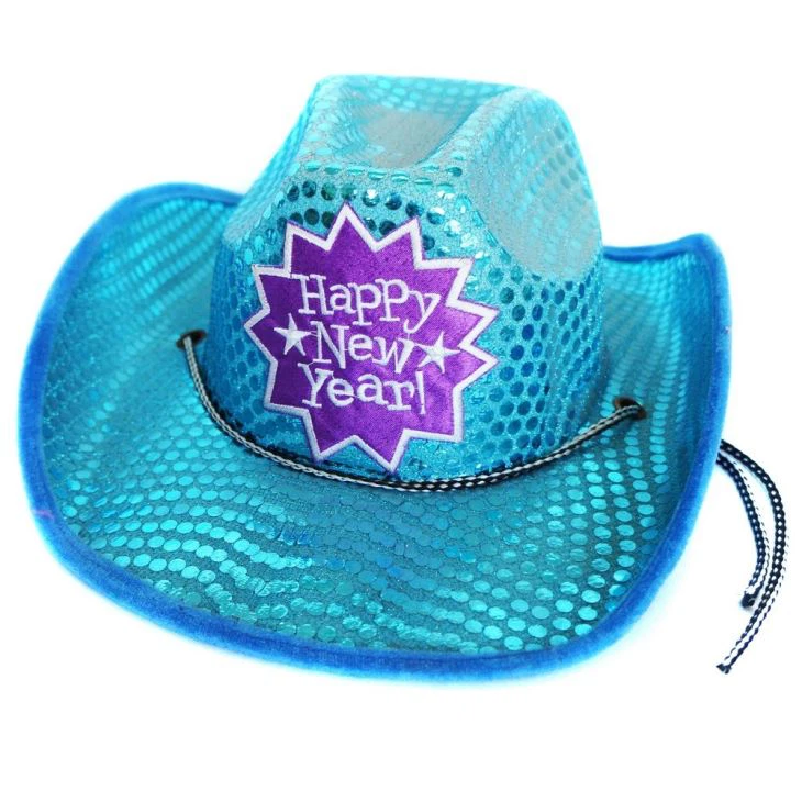 Újévi flitter cowboy kalap